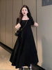 Plus Size Summer French-Style Dress Fits 265 lb