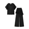Plus Size Women's Summer New-Style Casual Relaxed Fit Two-Piece Set Fits 331 lb