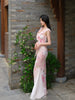 Spring Butterfly Resting on Clouds Skirt. Exquisitely Detailed New Chinese Style Hem Ruffle Mermaid Waist-cinching Slim-fit Dress