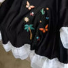 Plus Size Women's Summer Embroidered Short-Sleeve Relaxed Fit T-Shirt Fits 220-331 lb