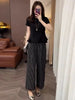 Plus Size Women's Fashionable New-Style Short-Sleeve Two-Piece Set Fits 331 lb