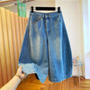 Plus Size Women's Summer Casual Denim Relaxed Fit Pants Fits 331 lb