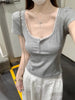 Plus Size Women's Summer Casual Short-Sleeve T-Shirt Fits 88-331 lb