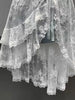 Plus Size Women's Summer Fashionable New-Style Lace Patchwork Denim Skirt Fits 331 lb