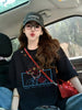 Plus Size Women's Summer Embroidered Printed Short-Sleeve Relaxed Fit T-Shirt