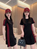 Plus Size Summer Fashionable New-Style Casual Short-Sleeve Dress Fits 331 lb