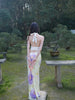 Jin Zhan Chao Lu Dress Oriental Aesthetic Retro New Chinese Style Halter Neck Sheath