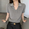 Plus Size Women's Summer Knitted Relaxed Fit Sweater Fits 331 lb