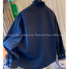 Plus Size Women's Spring Summer Embroidered Long-Sleeve Shirt Fits 331 lb