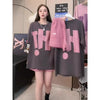 Plus Size Women's Summer Fashionable Casual Relaxed Fit Two-Piece Set Fits 331 lb
