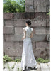 Dianbai Daimu Skirt Lace New Chinese Style Original Bow Tie Elegant Blouse + Half