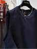 Plus Size Women's Summer New-Style Lace Sleeveless Relaxed Fit Shirt Fits 331 lb