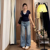 Plus Size Women's Summer New-Style Short-Sleeve T-Shirt Fits 265 lb
