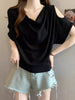 Plus Size Women's Summer Design Short-Sleeve Relaxed Fit T-Shirt Fits 265 lb