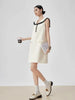 Plus Size French-Style Design Sleeveless Relaxed Fit Dress
