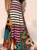 Plus Size Women's Summer Elegant Printed Skirt Fits 331 lb