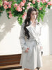 Yuppie Private Styleã Soft and Cozy Chic Retro-Style Double-Breasted Mid-Length Coat