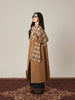Wool Mid-century Collection Korean Drama Female Lead Gentle Temperament Wool Coat with Built-in Scarf