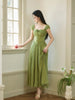 Tinkerbellç²¾çµ Gentle Walking Light Bulb Sweet Waist Fairy Dress Tea Break Long