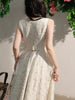 Renaissance Romance Understated Chic Sophisticated Lace Early Spring Elegant Dress