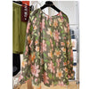 Plus Size Women's Summer New-Style Casual Floral Short-Sleeve Relaxed Fit Shirt Fits 99-331 lb