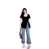 Plus Size Women's Summer Design Short-Sleeve T-Shirt Fits 265 lb