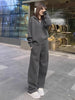 Plus Size Women's Autumn Winter Casual Relaxed Fit Two-Piece Set Fits 88-331 lb
