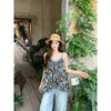 Plus Size Women's Summer New-Style Casual Printed Sleeveless Relaxed Fit Vest Fits 331 lb