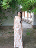 Jinyue Youxian Qun Floral Print Swing Dress Holiday Style Oil Painting Cami Sleeveless Maxi