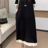 Plus Size Women's Summer Elegant Patchwork Dress Fits 276 lb