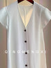 Plus Size Women's Elegant Short-Sleeve Relaxed Fit Dress Fits 331 lb