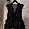 Plus Size Summer New-Style Design Patchwork Chiffon Sleeveless Relaxed Fit Shirt Fits 331 lb