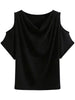 Plus Size Women's Summer Design Short-Sleeve Relaxed Fit T-Shirt Fits 265 lb