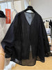 Plus Size Women's Summer New-Style Long-Sleeve Relaxed Fit Shirt Fits 331 lb