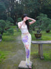 Jin Zhan Chao Lu Dress Oriental Aesthetic Retro New Chinese Style Halter Neck Sheath