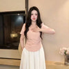Plus Size Women's Summer Casual Design Short-Sleeve Relaxed Fit T-Shirt Fits 88-331 lb