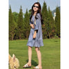 Plus Size Women's Summer Casual Short-Sleeve Relaxed Fit Dress Fits 331 lb