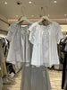 Plus Size Women's Summer French-Style New-Style Casual Puff-Sleeve Relaxed Fit Shirt Fits 331 lb