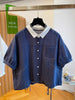 Plus Size Women's Summer New-Style Short-Sleeve Relaxed Fit Shirt Fits 331 lb