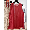Plus Size Women's Summer French-Style New-Style Sleeveless Relaxed Fit Shirt Fits 331 lb