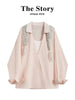 Plus Size Women's Elegant Design Patchwork Shirt Fits 331 lb