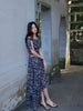 Mo Ge Feng Yan Skirt: New Chinese Style Plaid Retro Off-the-Shoulder High-Waist Fashionable Two-Piece Set Casual