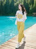 Plus Size Casual Short-Sleeve Two-Piece Set Fits 331 lb
