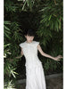 Dianbai Daimu Skirt Lace New Chinese Style Original Bow Tie Elegant Blouse + Half