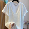 Plus Size Women's Summer Casual Lace Patchwork Short-Sleeve T-Shirt Fits 331 lb