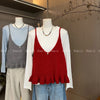 Plus Size Women's New-Style Knitted Two-Piece Set Fits 331 lb