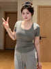 Plus Size Women's Summer New-Style Casual Short-Sleeve Relaxed Fit T-Shirt Fits 331 lb