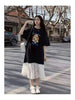 Plus Size Women's Summer New-Style Lace Patchwork Short-Sleeve Relaxed Fit Dress Fits 331 lb