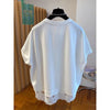 Plus Size Women's Summer New-Style Casual Lace Patchwork Short-Sleeve Relaxed Fit T-Shirt Fits 331 lb
