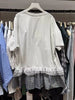 Plus Size Women's Summer Fashionable New-Style Patchwork Printed Short-Sleeve Relaxed Fit T-Shirt Fits 331 lb